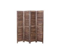 Paravent MENDLER HWC-C30, paroi de séparation, 170x160cm brun shabby Marron