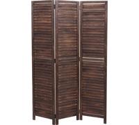 Paravent MENDLER HWC-C30, cloison de séparation, style shabby vintage, 170x120 cm brun Marron