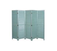 Paravent HWC-C30, Séparation de pièce Cloison de séparation, Shabby-Look Vintage, 170x205cm ~ vert