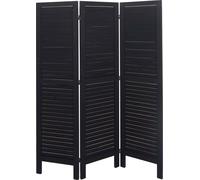 Paravent HWC-G30 aspect miteux 170x120cm anthracite