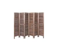 Paravent HWC-G30 shabby chic 170x240cm marron