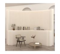 Paravent Interieur Cloison de Séparation de Pièce en Papier Moderne avec Support de Rangement, Séparateur D'écran d'accueil Et Mur Temporaire, Aucun Assemblage Requis(4x1.8m/13.12x5.9ft)