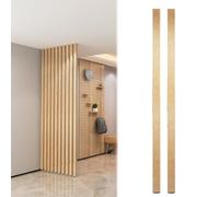 Paravent Interieur Home Privacy Screens Partition Post, Colonne de séparation en bois massif for hôtel et bureau/ Séparateur d'espace polyvalent, Tige de séparation de pièce facile à installer(2pcs,90