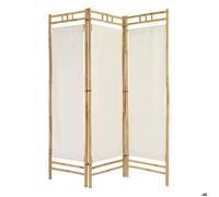 Paravent ""Kalel"" bambou blanc 170x135,5x3cm - Atmosphera Créateur d'intérieur