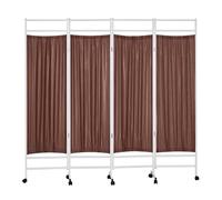 Paravent Médical Pliable À 4 Panneaux avec roulettes, Hauteur 180 Cm, for Cabinets Médicaux, Chambres De Patients Et Salles D'examen(Color-6)