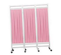Paravent médical Pliable - Cloison de séparation à 3/4/5/6/7/8 Panneaux, séparateur Mobile pour salles de thérapie et de Premiers Secours, écran de confidentialité Portable (180x50cm - 3 pan