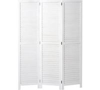 Paravent HWC-C30, cloison de séparation, style shabby vintage, 170x120 cm blanc