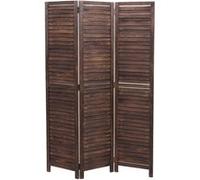 Paravent MENDLER HWC-C30, cloison de séparation, style shabby vintage, 170x120 cm brun Marron G