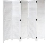 Paravent MENDLER HWC-C30, cloison de séparation, style shabby vintage, 170x205 cm blanc Blanc G