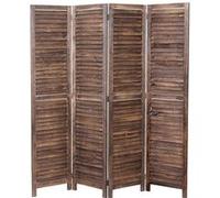 Paravent MENDLER HWC-C30, paroi de séparation, 170x160cm brun shabby Marron
