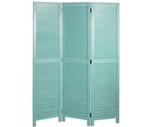 Paravent HWC-C30 vintage 170x120cm vert