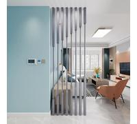 Paravent Métallique, 8 Panneaux, Séparateur d'Espace pour Maison et Bureau | Panneau de séparation moderne en métal, écran autonome pour créer des espaces privés à la maison, bureau ou restaurant