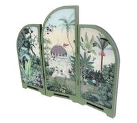 Paravent Miniature Pliant à 3 Panneaux en Acrylique Décoratif | Cloison Style Chinois, Décor Vintage, Facile à Ranger et Portable, pour Salon de Maison de Poupée