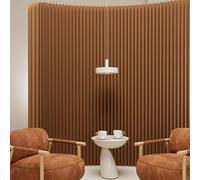 Paravent moderne en papier, pliable et rétractable, brise-vue multifonctionnel, cloison créative pour la maison, le bureau, le magasin de vêtements ou la diffusion,Brown-5x2m/16.4x6.5FT