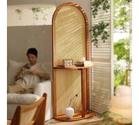 Paravent Mural, Écran De Privacy Freestanding, Paravent Bois Tissé À La Main, Cloison pour Patio, Panneaux Décoratifs pour Entrée Et Bureau(D)