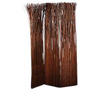 PARAVENT Nature | Brun, 160x120 cm, Bois de Saule | cloison, séperation de pièce