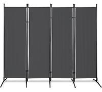 Paravent Outdoor Séparateur d'espace jardin Mur espagnol Séparateur d'espace 4 pièces Anthracite 200x170 cm