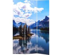 Paravent photo HWC-A83 Séparation de pièce certifié MVG 180x121cm lac