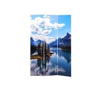 Paravent photo HWC-A83 Séparation de pièce certifié MVG 180x121cm lac