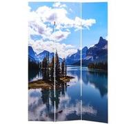 Paravent photo HWC-A83 Séparation de pièce certifié MVG 180x121cm lac