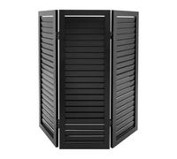 Paravent pliable en 3 parties - Paravent - Paravent - Paravent - Paravent pour décoration intérieure salon, salle à manger, chambre à coucher - 91 x 81 cm - Noir
