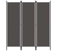 vidaXL Cloison de séparation 3 panneaux Anthracite 150x180 cm