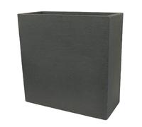 Paravent Pot à Fleurs Cube en Plastique Anthracite