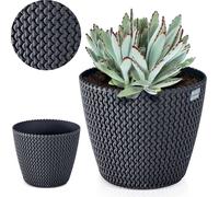 Paravent pour pot de fleurs 18,7 cm pour rebord de fenêtre Table Anthracite