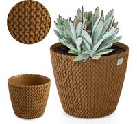 Paravent pour pot de fleurs 18,7 cm pour rebord de fenêtre Table Marron
