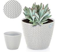 Paravent pour pot de fleurs 21,8 cm pour rebord de fenêtre Table Blanc