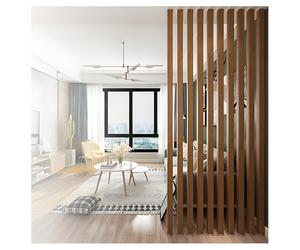 Paravent Privacy Screens Partition Post,Grille De Colonne du Sol Au Plafond, Interieur Écrans De Confidentialité/Pilier De Séparation De Pièce,Claustra Bois Separation(4 Root,100cm/39.3in/3.28ft)