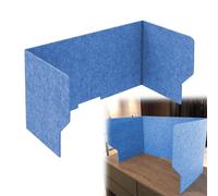 Paravent Réduction Du Bruit, Léger Et Portable Cloison De SéParation Acoustique, Durable Séparateur De Table Acoustique, Protéger La Vie Privée, Pour Maison/Bureau/École/Bibliothèque(Blue,100cm)