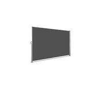 Paravent retractable avec housse de protection 140x300cm gris