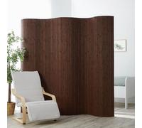 Homestyle4u Paravent Salle diviseur partition bambou brun foncé nouveau