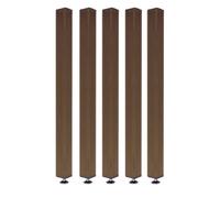 Paravent, Séparateur de pièces Séparateur De Pièce Rustique Colonnes En Bois, Salon Cuisine Chambre Salle De Bain Entrée De La Maison Cloison À Lattes De Bois Du Sol Au Plafond(5 Pack,70cm/27.5in/2.3f