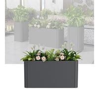 Paravent séparateur de restaurant avec bac à jardinière, table de salle à manger commerciale, séparation pour jardin, lit de jardin, clôture basse (150 x 50 cm)