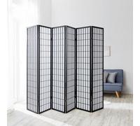 Paravent Séparateur Interieur Diviseur 6 Panneaux Cloison Bois Shoji Homestyle4u