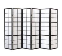Paravent Séparateur Interieur Diviseur 6 Panneaux Cloison Bois Shoji Homestyle4u