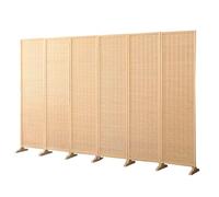 Paravent Shoji japonais à 6 panneaux - Séparateur de pièce autonome pliable pour la maison et le bureau - 180 × 300 cm - Solution de séparation peu encombrante