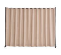 VEVOR Cloison de séparation en tissu, séparateur de pièce portable avec roulettes, paravent de confidentialité autoportant intérieur pour bureau, chambre, salle à manger, maison, 308,5x245,5 cm marron