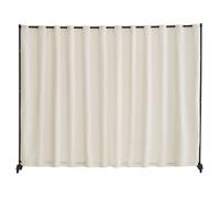 VEVOR Cloison de séparation en tissu, séparateur de pièce portable avec roulettes, paravent de confidentialité autoportant intérieur pour bureau, chambre, salle à manger, maison, 308,5x245,5 cm, beige