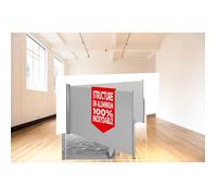 Paravent - TECTAKE - Brise vue rétractable de balcon jardin et terrasse occultant double en PVC et aluminium 6 m x 2 m - Gris