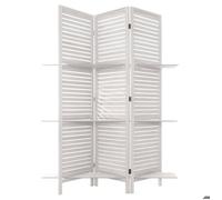 Paravent ""Tiam"" 3 étagères blanc H170cm - Atmosphera createur d'interieur