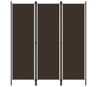 vidaXL Cloison de séparation 3 panneaux Noir 150x180 cm