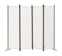 VEVOR Cloison de séparation en Tissu, séparateur de pièce Pliable à 4 Panneaux, paravent de confidentialité intérieur pour Bureau, Chambre, Salle à Manger, Maison, autoportant, 228x45x172,5 cm, Blanc