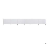 vidaXL Paravent 6 panneaux Tissu non-tissé Bois Extérieur élégant