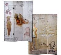 Paravent Vintage, cloison de séparation, scintillement, rétro, mode, 180x120cm Multicolore G