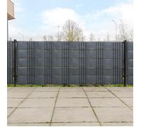 Paravents de balcon - vidaXL - Anthracite - Résine tressée - 255x19 cm - Résistant aux UV