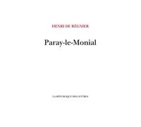 Paray-le-Monial La République des Lettres - Henri De Régnier - La Republique Des Lettres - broché - Roman