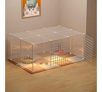 Parc à Chat pour Chat - Cage d'intérieur pour Chat, enclos pour Chat, Cage à Furet, Cages pour Petits Chiens, chenils d'intérieur pour Chat, Cages en métal Amovibles, faciles à Nettoyer - GR